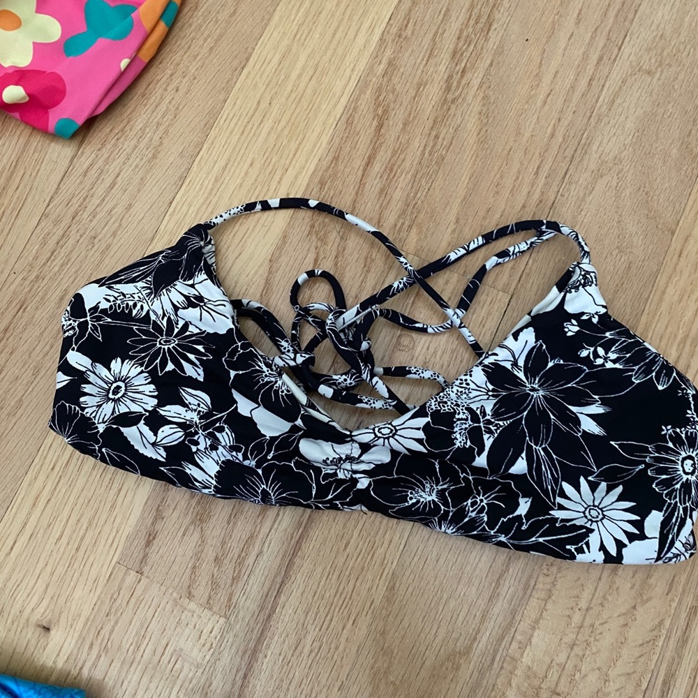 Reversible Cinched Roxy Bikini Top - image 1